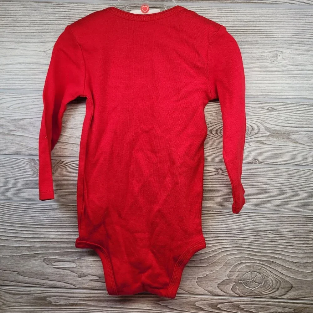 My First Valentines Day Baby‎ Bodysuit 12M Just One You Carters Red Long Sleeve